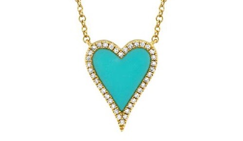 heart gemstone necklace