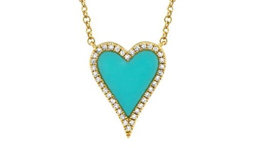 heart gemstone necklace