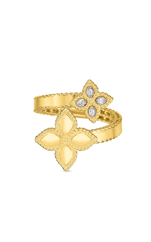 Roberto Coin 18K Gold Satin Finish Ring with Fleur de Lis Diamonds - Diva  Diamonds and Jewels Santa Fe