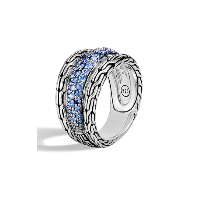 A John Hardy sterling silver and gemstone ring A John Hardy sterling silver and gemstone ring