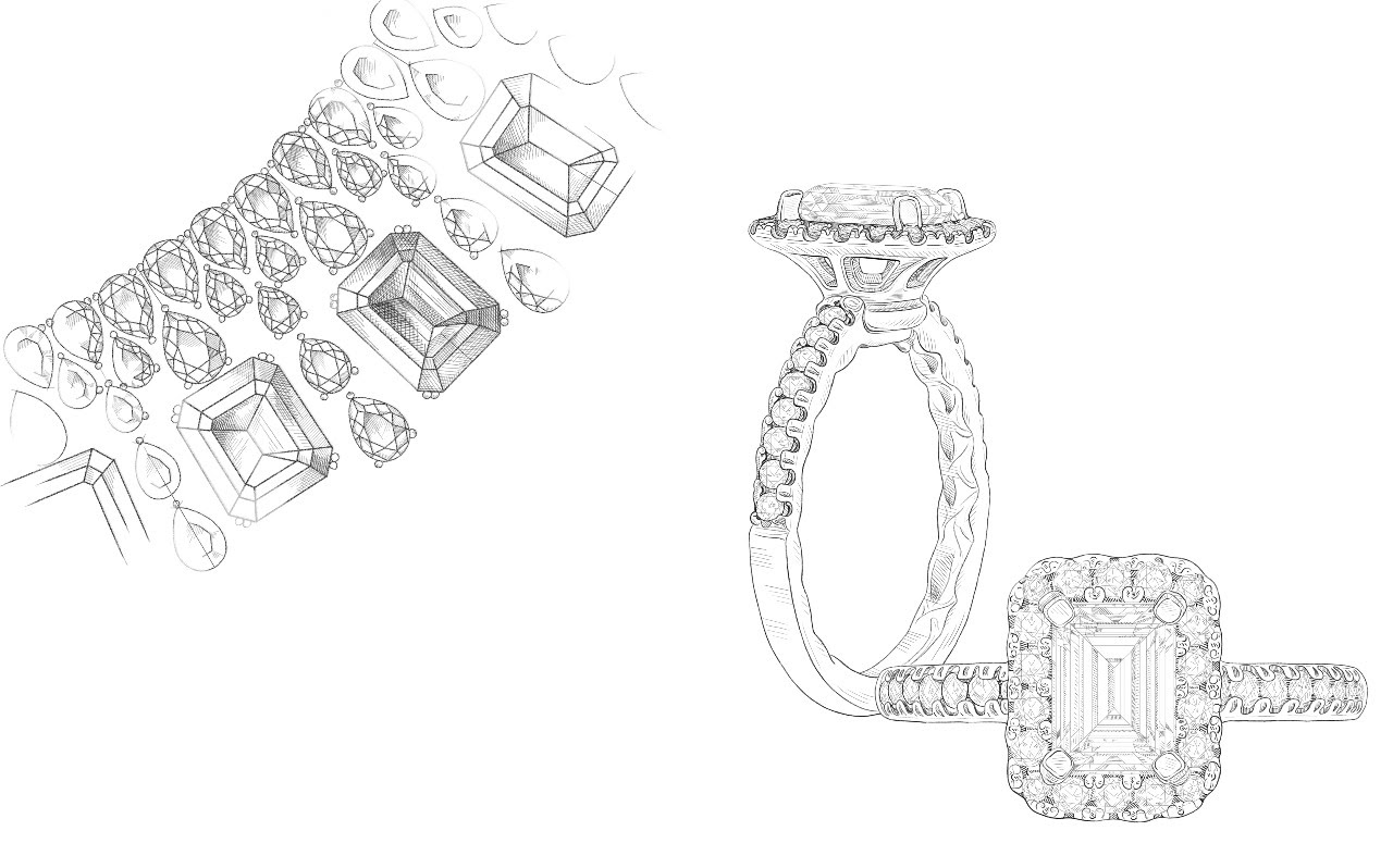 What do you think of this unique new design? | Jewellery design sketches,  Jewelry drawing, Jewelry design